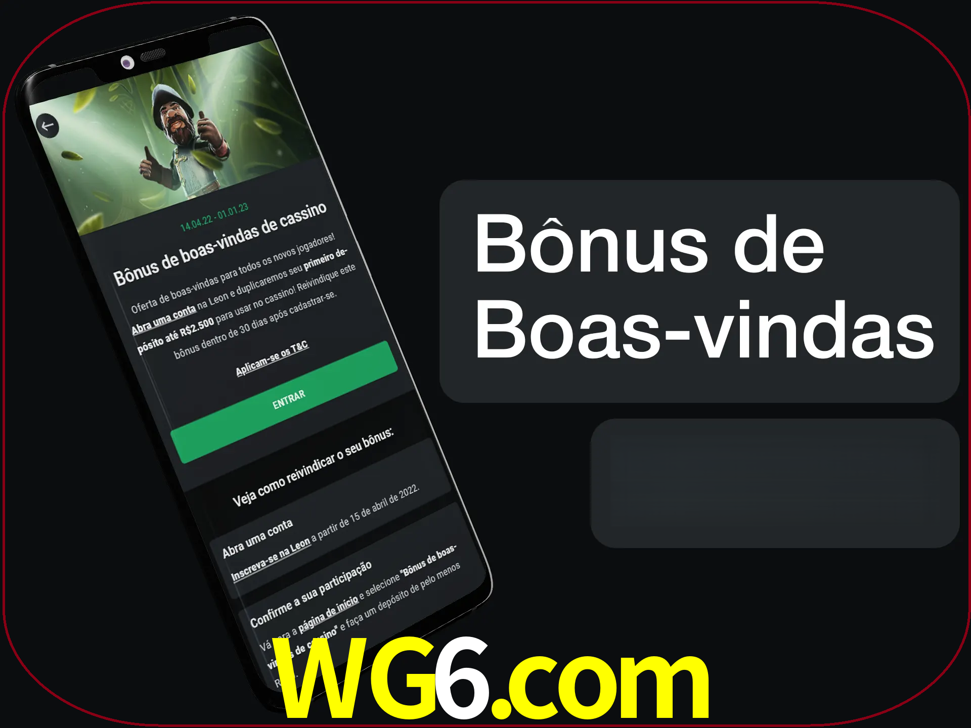 Não se esqueça de usar o bônus de boas-vindas.